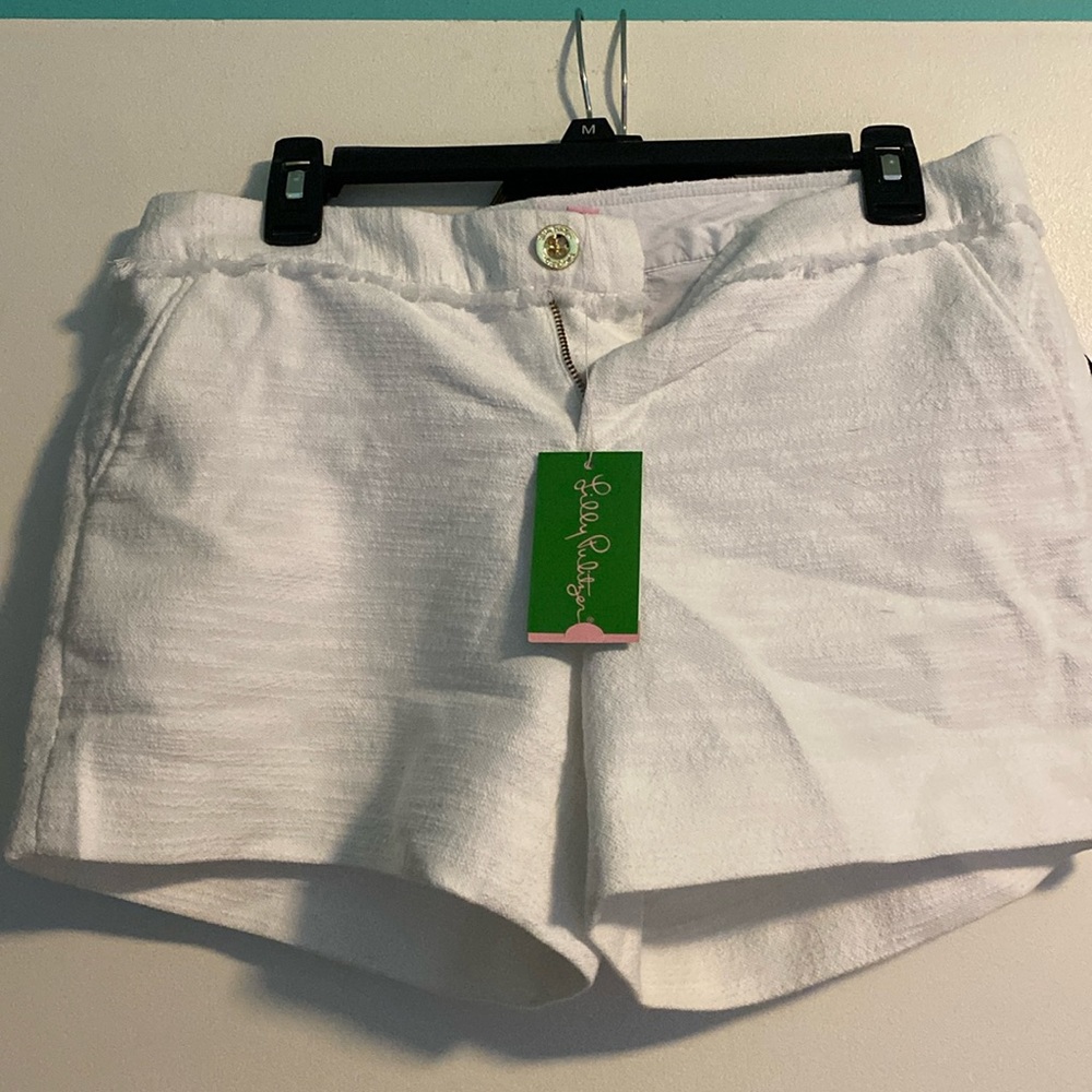 NWT Callahan party Shorts in textured plain weave